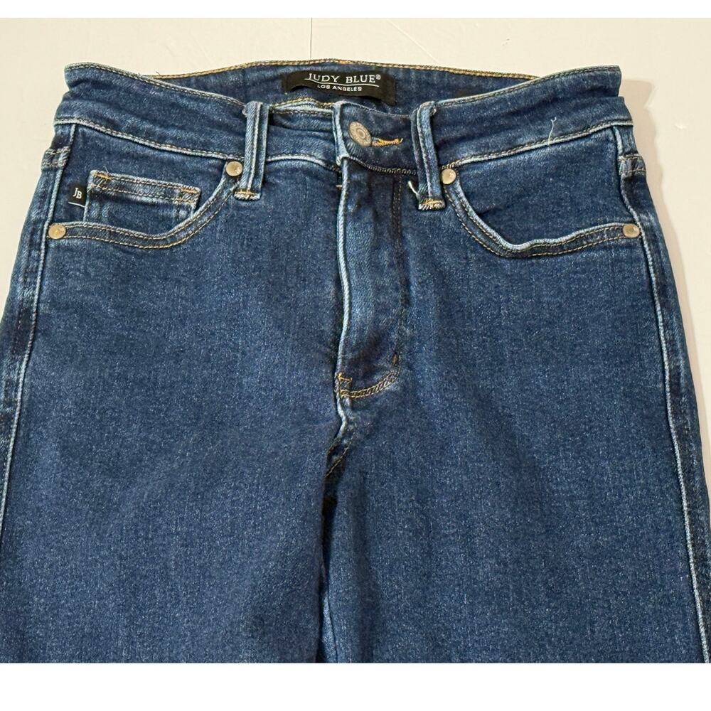 Judy Blue Straight Dark Wash Jeans, Size 1/25 - Picture 5 of 9